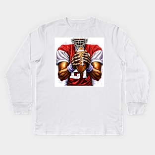 Gridiron Player Kids Long Sleeve T-Shirt